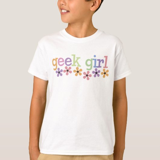 ギークの女の子のデイジー Tシャツ (正面)
