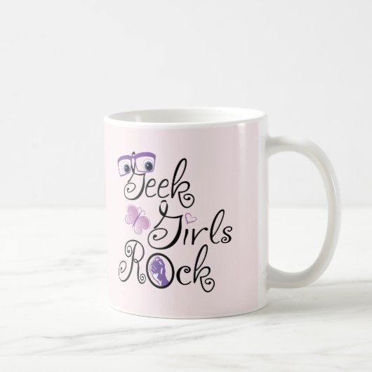 ギークの女の子の石 コーヒーマグカップ (右)