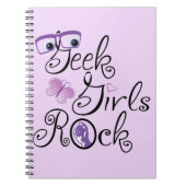 ギークの女の子の石 ノートブック (正面)