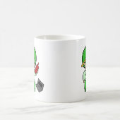 ギークの男の子 コーヒーマグカップ (中央)