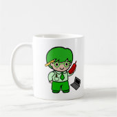 ギークの男の子 コーヒーマグカップ (左)