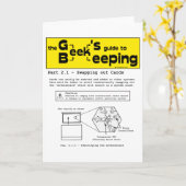 ギークの養蜂（カードの交換） – グリーティングカード (黄色い花)