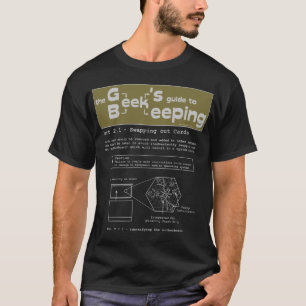 ギークの養蜂(カードを交換する) -黒いTシャツ Tシャツ