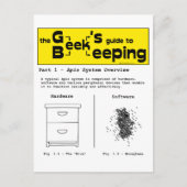 ギークの養蜂(システムの概要) – はがき (正面)