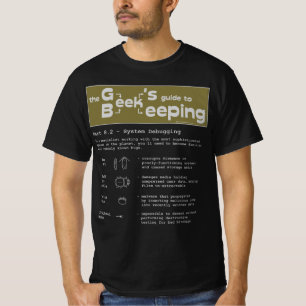 ギークの養蜂(ダバッギング) -黒いTシャツ Tシャツ