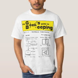 ギークの養蜂(ハードウェア) -白いTシャツ Tシャツ