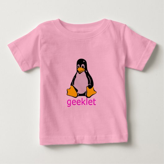 ギークのGeekletの小さいワイシャツ ベビーTシャツ (正面)