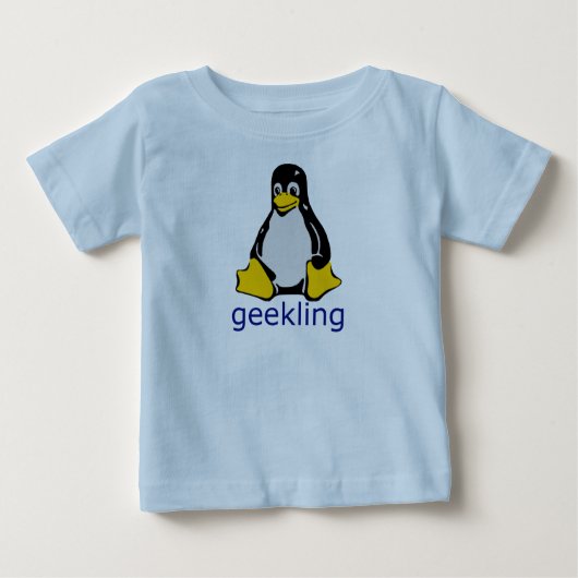 ギークのGeeklingの小さいワイシャツ ベビーTシャツ (正面)