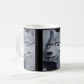 ギークのSamoyed犬のコーヒー・マグ コーヒーマグカップ (正面左)
