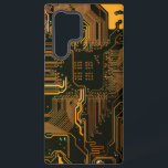 ギークアウトおたくPCBオレンジ色の電子回路基板 SAMSUNG GALAXY S22 ULTRAケース<br><div class="desc">PCB回路基板のギフトギークまたはおたくのためのギフト。私たち全員のコンピュータおたくまたはギークのための1つ。このPCB電子回路基板でおたくをギークする。プリント基板または電子回路基板のクローズアップ写真。</div>