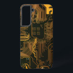 ギークアウトおたくPCBオレンジ色の電子回路基板 SAMSUNG GALAXY S22 ケース<br><div class="desc">PCB回路基板のギフトギークまたはおたくのためのギフト。私たち全員のコンピュータおたくまたはギークのための1つ。このPCB電子回路基板でおたくをギークする。プリント基板または電子回路基板のクローズアップ写真。</div>