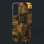 ギークアウトおたくPCBオレンジ色の電子回路基板 SAMSUNG GALAXY S22 ケース<br><div class="desc">PCB回路基板のギフトギークまたはおたくのためのギフト。私たち全員のコンピュータおたくまたはギークのための1つ。このPCB電子回路基板でおたくをギークする。プリント基板または電子回路基板のクローズアップ写真。</div>
