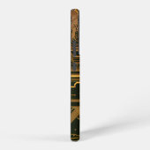 ギークアウトおたくPCBオレンジ色の電子回路基板 SAMSUNG GALAXYケース (右側面)