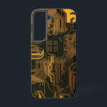 ギークアウトおたくPCBオレンジ色の電子回路基板 SAMSUNG GALAXY S22ケース<br><div class="desc">PCB回路基板のギフトギークまたはおたくのためのギフト。私たち全員のコンピュータおたくまたはギークのための1つ。このPCB電子回路基板でおたくをギークする。プリント基板または電子回路基板のクローズアップ写真。</div>