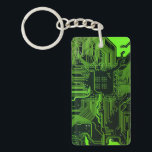 ギークアウトおたくPCBグリーン電子回路基板 キーホルダー<br><div class="desc">PCB回路基板のギフトギークまたはおたくのためのギフト。私たち全員のコンピュータおたくまたはギークのための1つ。このPCB電子回路基板でおたくをギークする。プリント基板または電子回路基板のクローズアップ写真。</div>