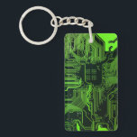 ギークアウトおたくPCBグリーン電子回路基板 キーホルダー<br><div class="desc">PCB回路基板のギフトギークまたはおたくのためのギフト。私たち全員のコンピュータおたくまたはギークのための1つ。このPCB電子回路基板でおたくをギークする。プリント基板または電子回路基板のクローズアップ写真。</div>
