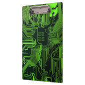 ギークアウトおたくPCBグリーン電子回路基板 クリップボード (左)