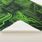 ギークアウトおたくPCBグリーン電子回路基板 シェルパブランケット (3/4)