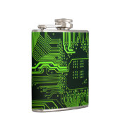 ギークアウトおたくPCBグリーン電子回路基板 フラスク (右)