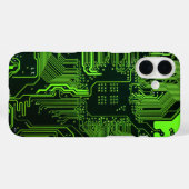 ギークアウトおたくPCBグリーン電子回路基板 Case-Mate iPhoneケース (裏面 (横))