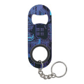 ギークアウトおたくPCB青色電子回路基板 キーホルダー栓抜き (裏面)