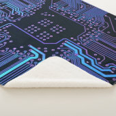 ギークアウトおたくPCB青色電子回路基板 シェルパブランケット (3/4)