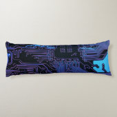 ギークアウトおたくPCB青色電子回路基板 ボディピロー (裏面)