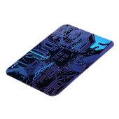 ギークアウトおたくPCB青色電子回路基板 マグネット (左側)