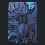 ギークアウトおたくPCB青色電子回路基板 iPad PROカバー<br><div class="desc">PCB回路基板のギフトギークまたはおたくのためのギフト。私たち全員のコンピュータおたくまたはギークのための1つ。このPCB電子回路基板でおたくをギークする。プリント基板または電子回路基板のクローズアップ写真。</div>