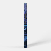 ギークアウトおたくPCB青色電子回路基板 SAMSUNG GALAXYケース (右側面)