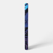 ギークアウトおたくPCB青色電子回路基板 SAMSUNG GALAXYケース (左側面)