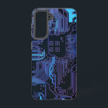 ギークアウトおたくPCB青色電子回路基板 SAMSUNG GALAXY S21ケース<br><div class="desc">PCB回路基板のギフトギークまたはおたくのためのギフト。私たち全員のコンピュータおたくまたはギークのための1つ。このPCB電子回路基板でおたくをギークする。プリント基板または電子回路基板のクローズアップ写真。</div>