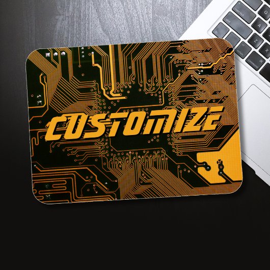 ギークアウトカスタムPCBオレンジ回路基板 マグネット