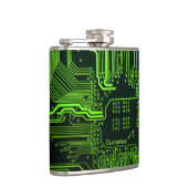 ギークアウトカスタムPCBグリーン電子回路基板 フラスク (右)