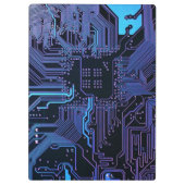 ギークアウトカスタムPCB青色電子回路基板 クリップボード (裏面)
