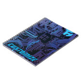 ギークアウトカスタムPCB青色電子回路基板 ノートブック (左側)