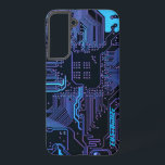 ギークアウトカスタムPCB青色電子回路基板 SAMSUNG GALAXY S22 ケース<br><div class="desc">PCB回路カスタムボードギーク用ギフトまたはおたく用ギフト。私たち全員のコンピュータおたくまたはギークのための1つ。このギークPCB電子回路カスタムボードでおたくを取り出す。プリント基板または電子回路基板のクローズアップ写真。</div>