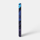 ギークアウトカスタムPCB青色電子回路基板 SAMSUNG GALAXYケース (左側面)