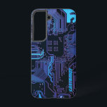 ギークアウトカスタムPCB青色電子回路基板 SAMSUNG GALAXY S22ケース<br><div class="desc">PCB回路カスタムボードギーク用ギフトまたはおたく用ギフト。私たち全員のコンピュータおたくまたはギークのための1つ。このギークPCB電子回路カスタムボードでおたくを取り出す。プリント基板または電子回路基板のクローズアップ写真。</div>