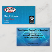 ギークカード最高殊勲選手のきれいな最後1 名刺 (正面/裏面)