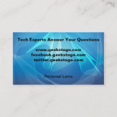 ギークカード最高殊勲選手のきれいな最後1 名刺 (裏面)