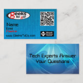 ギークカード最高殊勲選手ブレアQR 名刺 (正面/裏面)