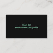 ギークガールプロファイルカード 名刺 (裏面)