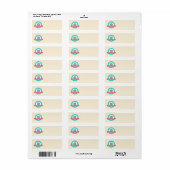 ギークガールペンパール差出人住所ラベル ラベル (フルシート)