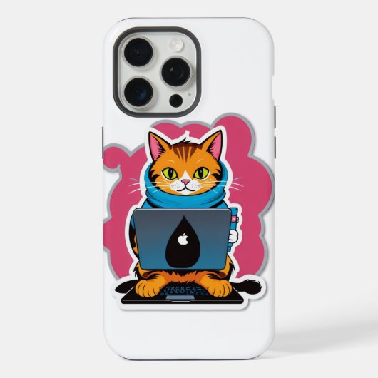 ギークキャットシリーズ iPhoneケース (裏面)