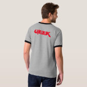 ギーククラブ灰色 Tシャツ (裏面フル)