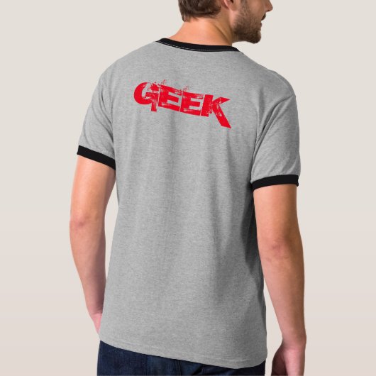 ギーククラブ灰色 Tシャツ (裏面)