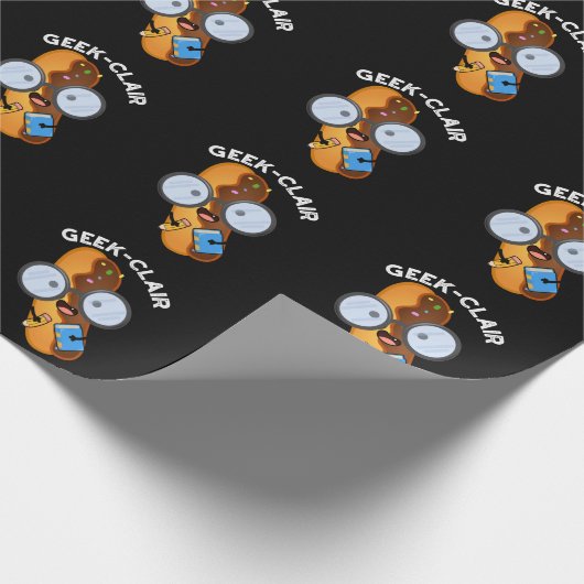 ギーククレアおもしろいエクラープンダークBG ラッピングペーパー (角)