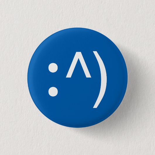 ギークコード顔ボタン 缶バッジ (正面)