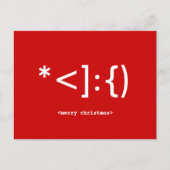 ギークサンタ絵文字クリスマスポストカード シーズンポストカード (正面)